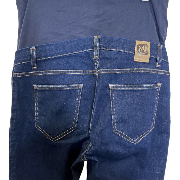 MAMA Jeans Maternity Dark Wash Stretchy Skinny Medium - Picture 5 of 11